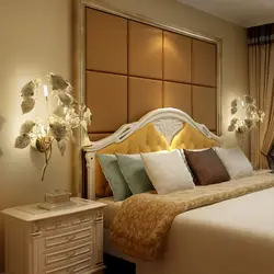 Bedside lamps for bedroom photos in the interior