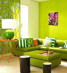 Light Green Living Room Design