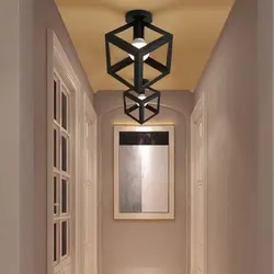 Ceiling chandeliers in the hallway modern design photo