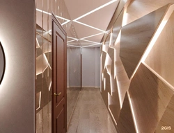 Photo of suspended ceilings with lighting in the hallway