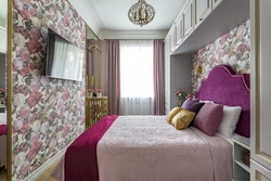 Interior In A Khrushchev-Era Bedroom With A Window