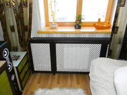 Oshxonadagi fotosuratda radiatorni qanday yopish kerak