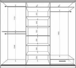 Design of hallway wardrobes scheme