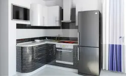 Угловые Кухни С Мойкой И Холодильником Фото