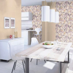 Non-Woven Wallpaper In The Kitchen Interior