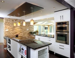 Kitchen interiors walls ceiling