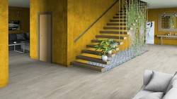 Quartz vinyl tiles in the interior of the apartment