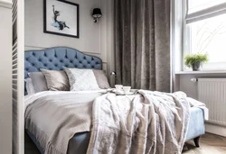 Interior With Blue Bed Bedroom Photo