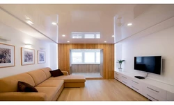 Ceiling for a hall 18 sq m photo in the apartment