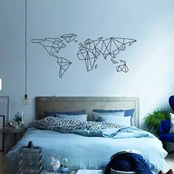 Painting on the walls in the bedroom photo