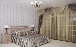 Фіранкі ў спальню ў сучасным стылі фота