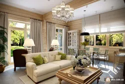 Modern living rooms in cottages photo