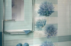 Bathroom with dandelions photo