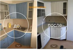 Фасад кухни до и после фото