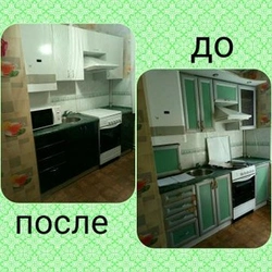 Фасад кухни до и после фото