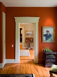 Painted walls in the interior photo hallway