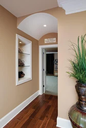 Painted walls in the interior photo hallway
