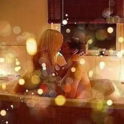 Romantic photos in the bathroom