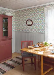 Wallpaper In The Kitchen Photo Renovation