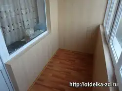 Лоджияларды MDF панельдерімен жабу фото