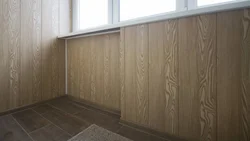 MDF ilə bəzədilmiş lodjiya şəkli