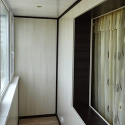 Photo of a loggia with MDF trim photo