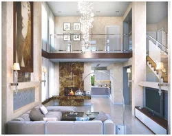 Living room kitchen design with second light in the house