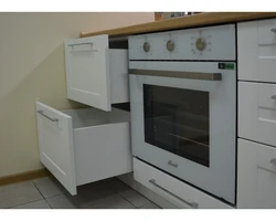 White cooktop and oven in the kitchen photo