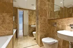 Bathroom beige marble photo