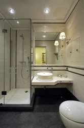 Bathroom design 4 sq m with shower