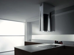 Island hood for the kitchen photo in the interior