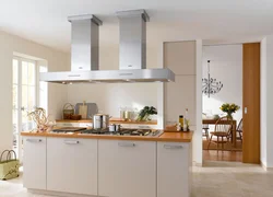 Island hood for the kitchen photo in the interior