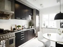 Black kitchen set for a small kitchen photo