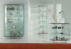 Showcase in the kitchen interior