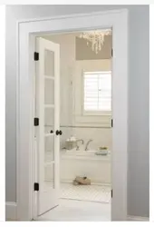 Interior doors to the bathroom and toilet photo