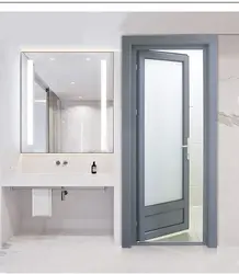 Interior doors to the bathroom and toilet photo