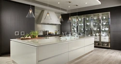 Showcase in the kitchen in a modern kitchen photo