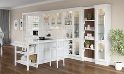 Showcase in the kitchen in a modern kitchen photo