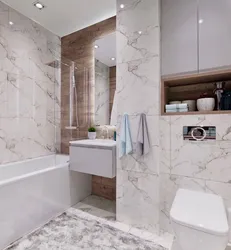 Bathroom design marble wood concrete