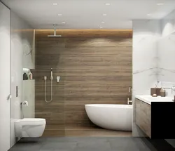 Bathroom design marble wood concrete