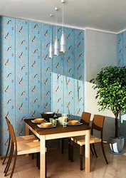 Обои и стеновые панели на кухню фото