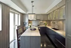 Rectangular kitchen design 12 sq m