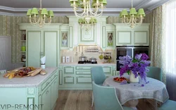 Provence in the kitchen interior is like