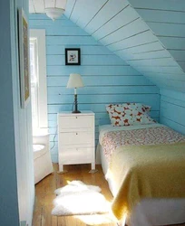 Wooden cottage bedroom design