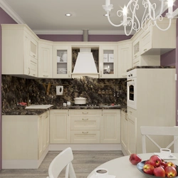 Nevel kitchen in the interior