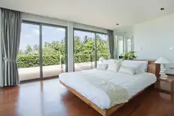 Bedroom design with large window