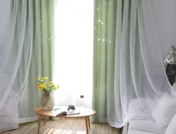 Veil in the bedroom interior