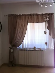 Curtains for the bedroom in a modern style photo short