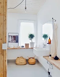 Scandinavian style in the bathroom interior