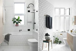 Scandinavian style in the bathroom interior